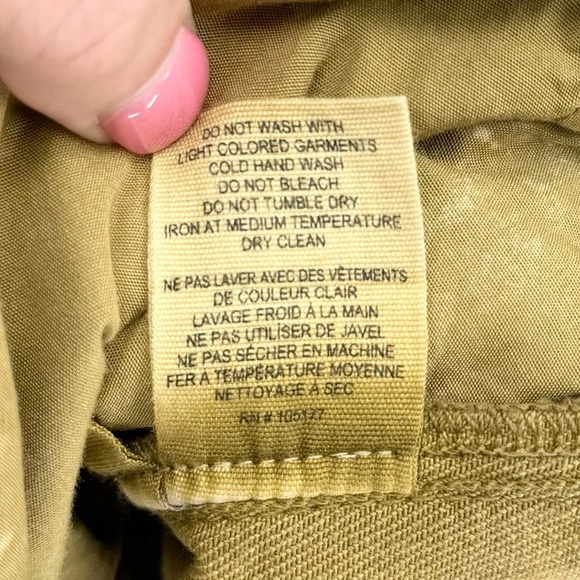 Ulla Johnson Wesley Cotton Denim Tunic Mini Dress 0 Oasis Khaki Balloon Sleeve - Picture 14 of 15